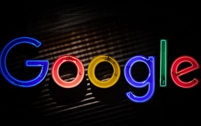 Google logo neon light signage